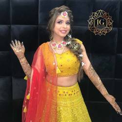 Haldi & Mehndi Makeup