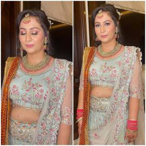 Haldi & Mehndi Makeup in Shahdara